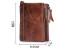 CONTACTS Men's Genuine Leather RFID Blocking Wallet (Brown)